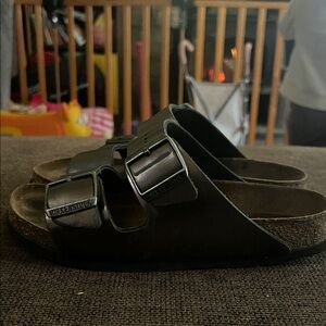 Birkenstock Dark Sandals with Buckles (37)